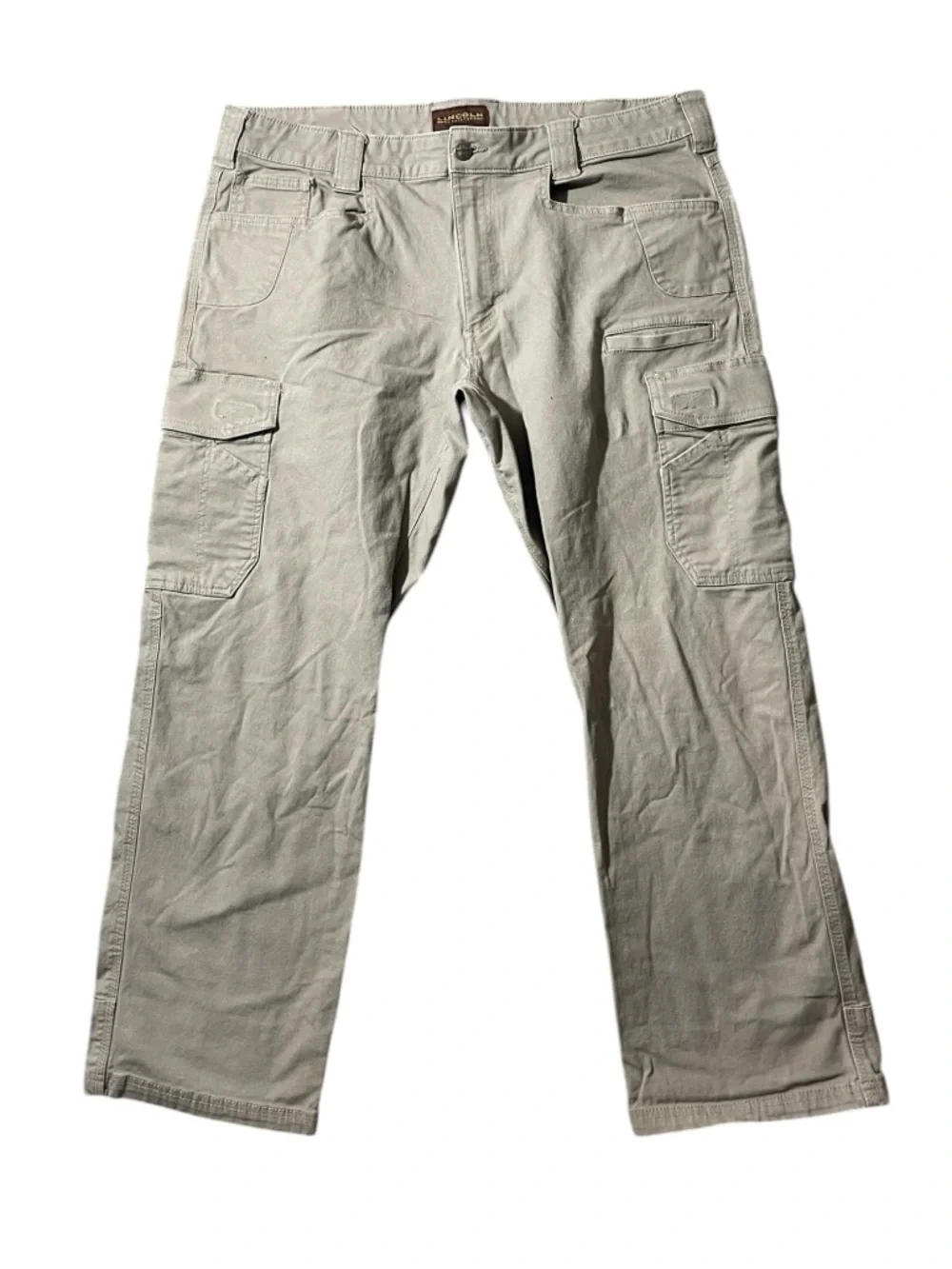A3- Lincoln Outfitters 38X30 Men’s Light Gray Utility Cargo Pants